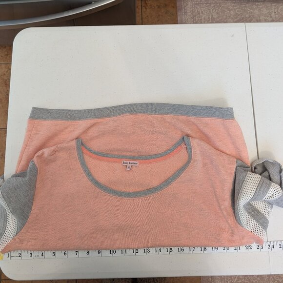 Juicy Couture Pink Jersey Top XL Crop - Picture 2 of 5